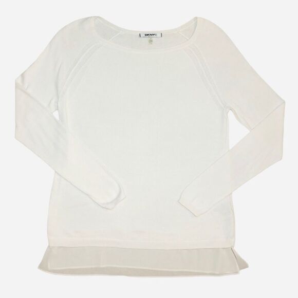 DKNYC Pullover Sweater Cream Size Small - Picture 1 of 6